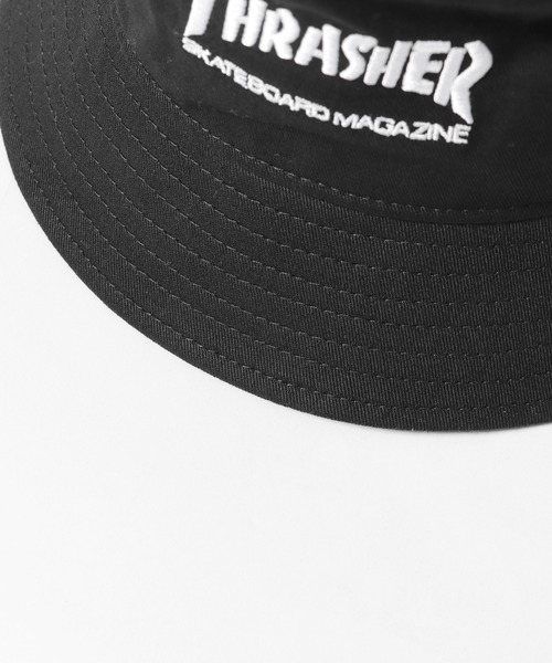THRASHER（スラッシャー）の「THRASHER/スラッシャー GE14 THRASHER 21TH-H04K キッズ バケットハット ブランドロゴ 刺繍（ハット・キッズ・ベージュ/ブラック・ONE SIZE）」の22枚目の写真