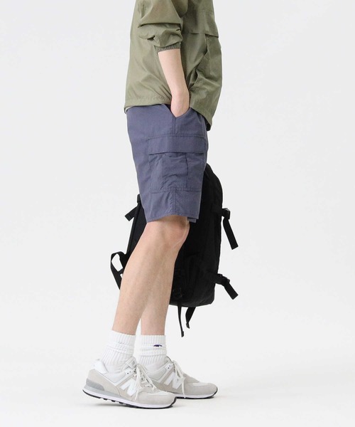 CAMP7（キャンプセブン）の「【CAMP7】ナイロンワイドショーツ（その他パンツ・メンズ・ブラック/ベージュ/グレー/オリーブ・M/L/XL）」の13枚目の写真