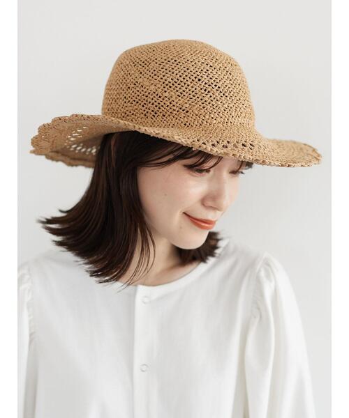 Green Parks(グリーンパークス)の「・レース編みハット*(ハット・レディース・ベージュ/キャメル・FREE)」の12枚目の写真