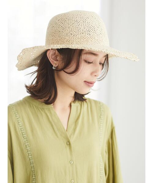 Green Parks(グリーンパークス)の「・レース編みハット*(ハット・レディース・ベージュ/キャメル・FREE)」の10枚目の写真