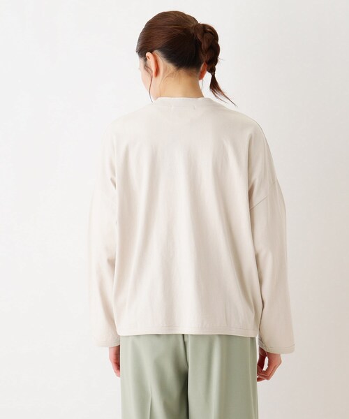 SHOO・LA・RUE（シューラルー）の「◆リングドットボタンカーディガン（カーディガン/ボレロ・レディース・チャコールグレー/イエロー/アイボリー・02/04/03）」の6枚目の写真