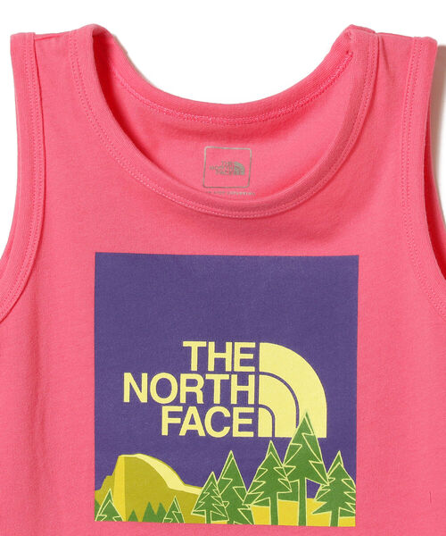 B:MING by BEAMS（ビーミングバイビームス）の「THE NORTH FACE / オーガニックコットン タンクトップ（100~120cm）（タンクトップ・キッズ・ピンク/ホワイト・120/110/100）」の4枚目の写真