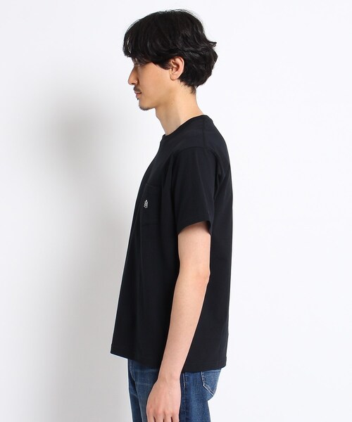 TAKEO KIKUCHI（タケオキクチ）の「◆【Sサイズ～】クラシックワンポイント ポケットTシャツ（Tシャツ/カットソー・メンズ・ホワイト/ブラック/ベージュ/ネイビー・01/02/03/04）」の10枚目の写真