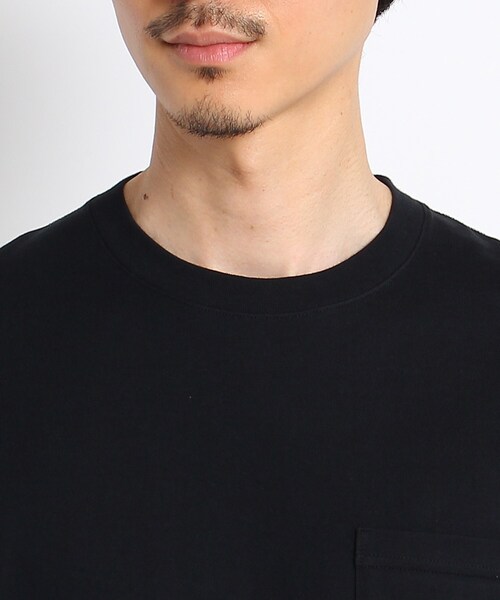 TAKEO KIKUCHI（タケオキクチ）の「◆【Sサイズ～】クラシックワンポイント ポケットTシャツ（Tシャツ/カットソー・メンズ・ホワイト/ブラック/ベージュ/ネイビー・01/02/03/04）」の12枚目の写真