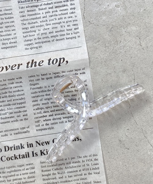 WEGO（ウィゴー）の「WEGO/アクリルクリップ（バレッタ/ヘアクリップ・レディース・ベージュ/オフホワイト/グリーン/その他2/その他1・FREE）」の4枚目の写真