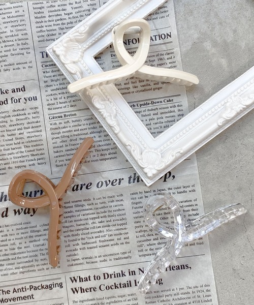 WEGO（ウィゴー）の「WEGO/アクリルクリップ（バレッタ/ヘアクリップ・レディース・ベージュ/オフホワイト/グリーン/その他2/その他1・FREE）」の13枚目の写真