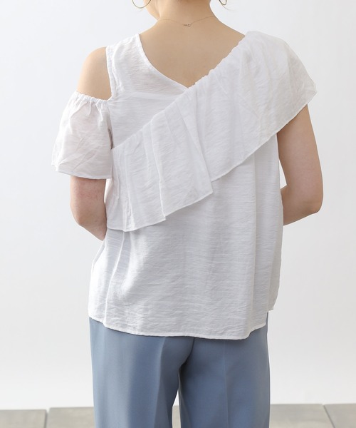 COLONY 2139（コロニートゥーワンスリーナイン）の「【WEB・一部店舗限定】スラブガーゼアウトカットレイヤーフリルブラウス（シャツ/ブラウス・レディース・オフホワイト/ブラック/ピンク・FREE）」の14枚目の写真