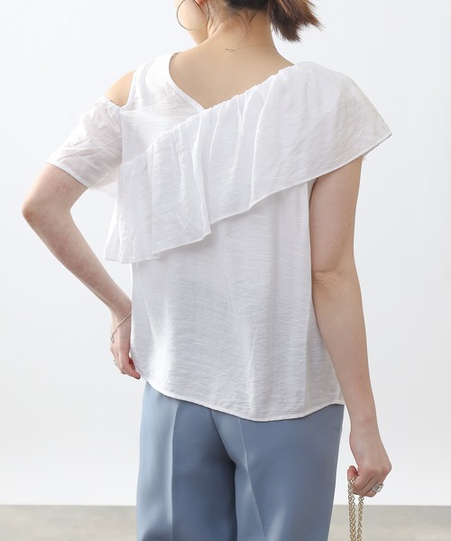 COLONY 2139（コロニートゥーワンスリーナイン）の「【WEB・一部店舗限定】スラブガーゼアウトカットレイヤーフリルブラウス（シャツ/ブラウス・レディース・オフホワイト/ブラック/ピンク・FREE）」の15枚目の写真