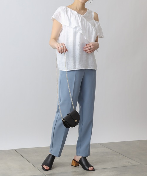 COLONY 2139（コロニートゥーワンスリーナイン）の「【WEB・一部店舗限定】スラブガーゼアウトカットレイヤーフリルブラウス（シャツ/ブラウス・レディース・オフホワイト/ブラック/ピンク・FREE）」の18枚目の写真