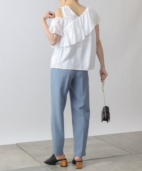 COLONY 2139（コロニートゥーワンスリーナイン）の「【WEB・一部店舗限定】スラブガーゼアウトカットレイヤーフリルブラウス（シャツ/ブラウス・レディース・オフホワイト/ブラック/ピンク・FREE）」の20枚目の写真