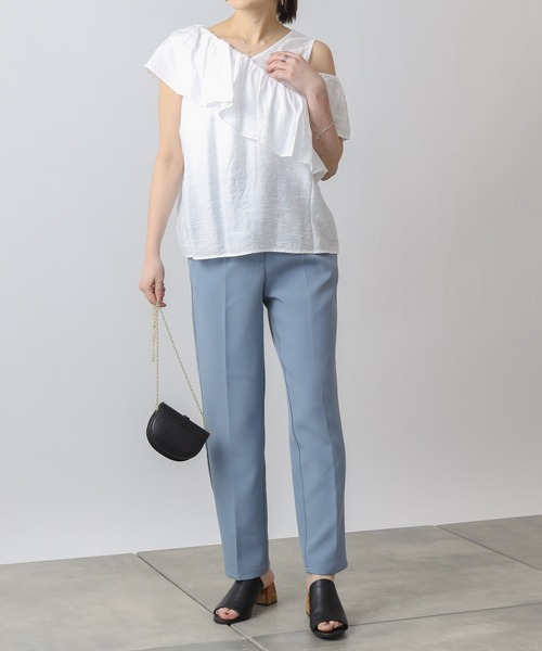 COLONY 2139（コロニートゥーワンスリーナイン）の「【WEB・一部店舗限定】スラブガーゼアウトカットレイヤーフリルブラウス（シャツ/ブラウス・レディース・オフホワイト/ブラック/ピンク・FREE）」の21枚目の写真