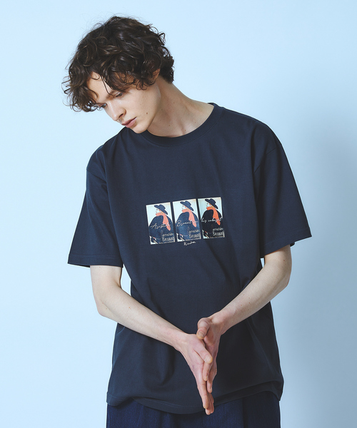 ABAHOUSE（アバハウス）の「【LAUTREC】 Ambassadeurs（Tシャツ/カットソー・メンズ・グレイッシュブルー/ホワイト/スミクロ・46/48/44/50）」の14枚目の写真