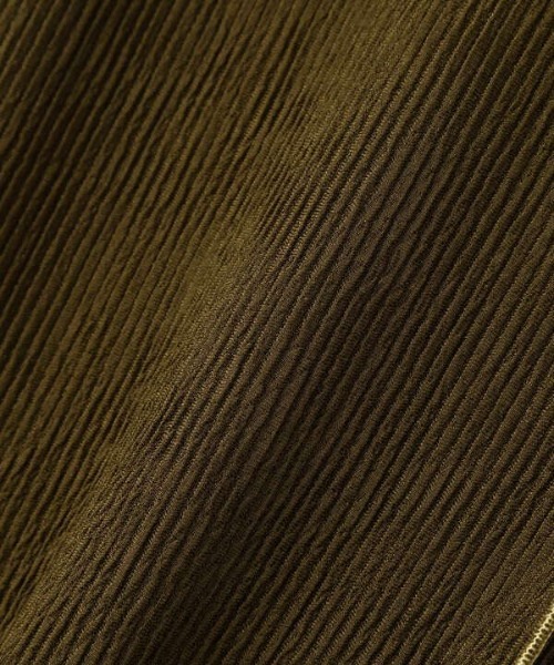 N.(N. Natural Beauty Basic)(エヌエヌナチュラルビューティーベーシック)の「リブハイネック五分袖カットソー(Tシャツ/カットソー・レディース・ホワイト/カーキ/ブラック・MEDIUM)」の10枚目の写真