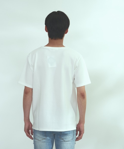 Blue Standard (ブルースタンダード)の「【BLUE STANDARD】速乾 制菌 防臭 快適 シワになりにくい ドライワッフルポケTシャツ(Tシャツ/カットソー・メンズ・ブルー系その他/ネイビー/ホワイト/オフホワイト・MEDIUM/LARGE/X-LARGE)」の17枚目の写真
