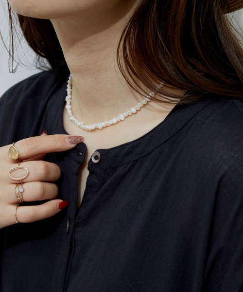 Libra Cue（リブラ キュー）の「淡水パールクラシックネックレス（ネックレス・レディース・ホワイト・FREE）」の4枚目の写真