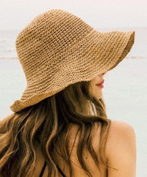 フレア麦わら帽子