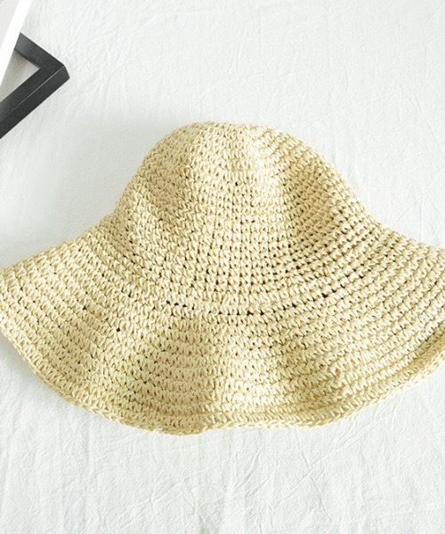 KOR（ケーオーアール）の「フレア麦わら帽子（ハット・レディース・ブラウン/アイボリー・FREE）」の21枚目の写真