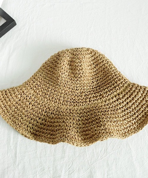 KOR（ケーオーアール）の「フレア麦わら帽子（ハット・レディース・ブラウン/アイボリー・FREE）」の19枚目の写真
