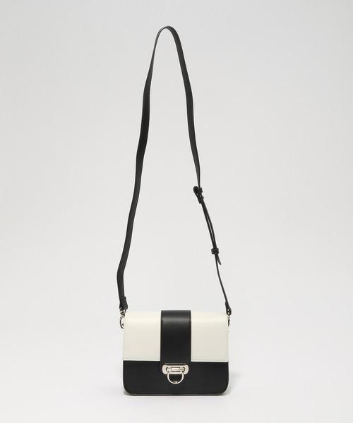 PAGEBOY（ページボーイ）の「バイカラースクエアショルダー（ショルダーバッグ・レディース・ホワイト×ブラック/イエロー系その他・FREE）」の13枚目の写真