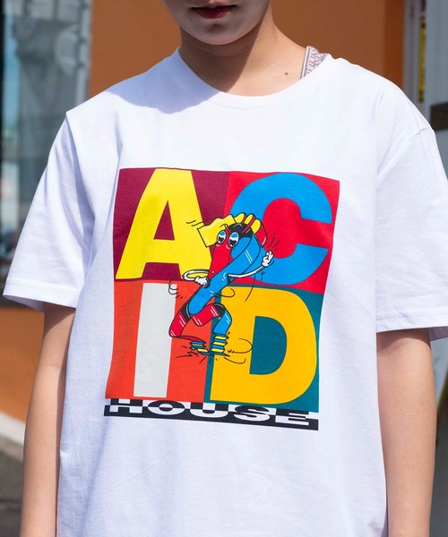 IDEA BOOKS（アイディアブックス）の「【IDEA/アイディア】ACID HOUSE Yves Uro Tシャツ（Tシャツ/カットソー・メンズ・ホワイト・M/L/XL）」の8枚目の写真