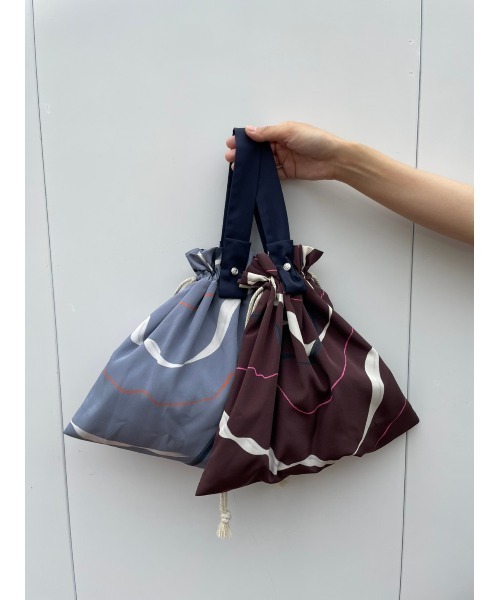 BEARDSLEY(ビアズリー)の「波柄バッグ(トートバッグ・レディース・ブラウン/ブルー・FREE)」の10枚目の写真