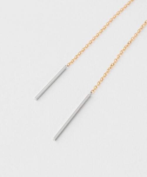 Jouete（ジュエッテ）の「○K10YG/WG コンビカラー アメリカンピアス 