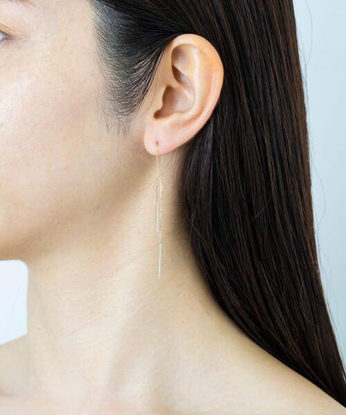 Jouete（ジュエッテ）の「○K10YG/WG コンビカラー アメリカンピアス 