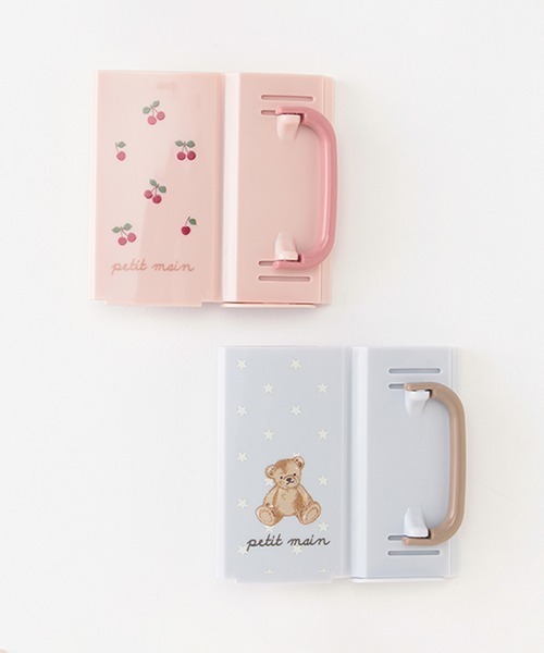 petit main（プティマイン）の「折り畳み紙パックドリンクホルダー【日本製】（その他ベビー用品・キッズ・ライトピンク/ブルーグレー・FREE）」の5枚目の写真