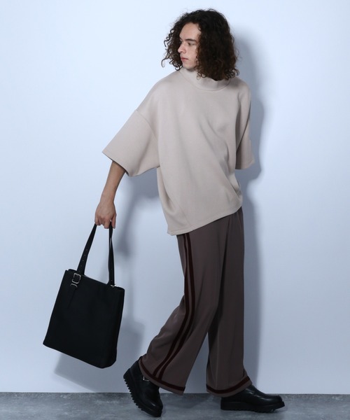 HARE（ハレ）の「BIGハイネックカットソー(HARE)（Tシャツ/カットソー・メンズ・ブラック/ベージュ/グレー/グリーン・FREE）」の19枚目の写真