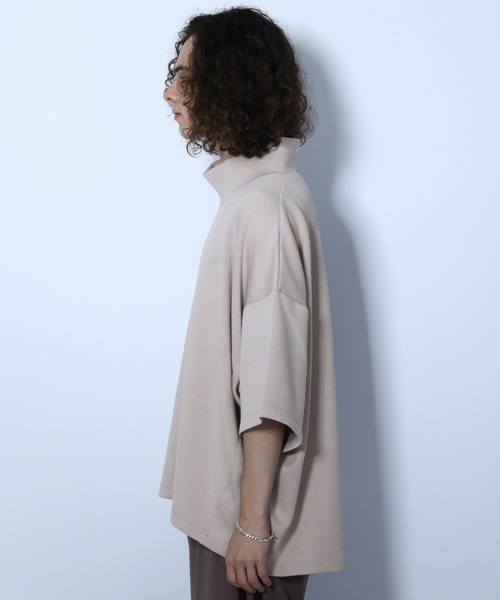 HARE（ハレ）の「BIGハイネックカットソー(HARE)（Tシャツ/カットソー・メンズ・ブラック/ベージュ/グレー/グリーン・FREE）」の11枚目の写真