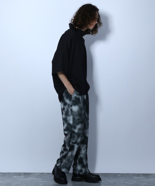 HARE（ハレ）の「BIGハイネックカットソー(HARE)（Tシャツ/カットソー・メンズ・ブラック/ベージュ/グレー/グリーン・FREE）」の16枚目の写真