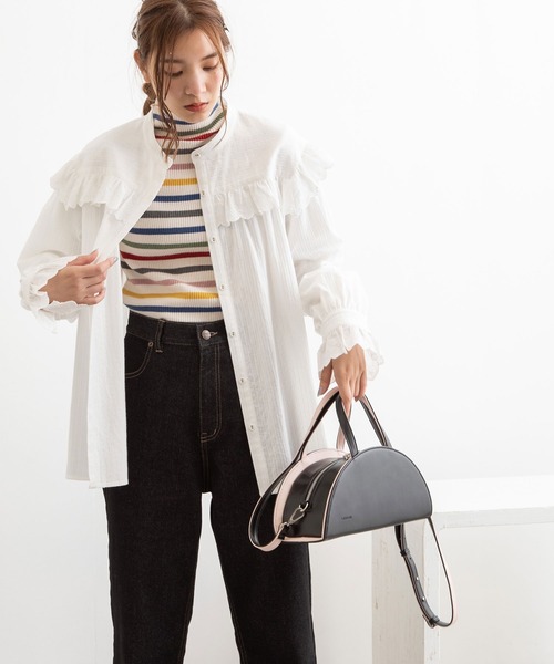 Laugoa(ラウゴア)の「LAUGOA×POU DOU DOU TYNE ラウンドショルダーバッグ(ショルダーバッグ・レディース・ブラック/グレー系その他・8)」の21枚目の写真
