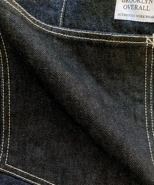 BROOKLYN OVERALL（ブルックリンオーバーオール）の「デニムペインターパンツ（デニムパンツ・メンズ・ネイビー・MEDIUM/SMALL/LARGE）」の12枚目の写真
