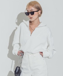 BLONDEY | ヘビーウェイトハーフジップスウェット(スウェット)