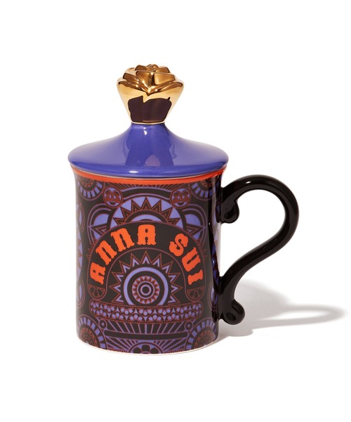 セール】ANNA SUI フタ付きマグ ロゴ パープル（食器）｜Francfranc