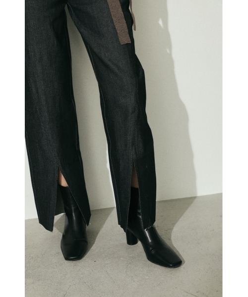STYLEMIXER（スタイルミキサー）の「ハイウエストスリットデニムパンツ（デニムパンツ・レディース・インディゴブルー・25inch/26inch）」の7枚目の写真