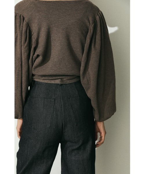 STYLEMIXER（スタイルミキサー）の「ハイウエストスリットデニムパンツ（デニムパンツ・レディース・インディゴブルー・25inch/26inch）」の6枚目の写真