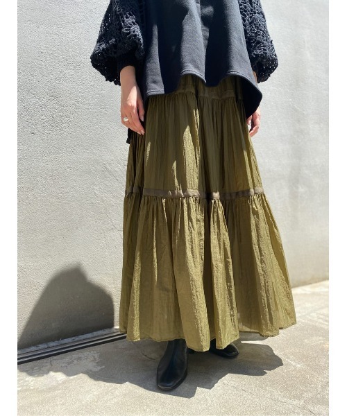 BEARDSLEY（ビアズリー）の「テントスカート（スカート・レディース・カーキ/ブラック・FREE）」の19枚目の写真