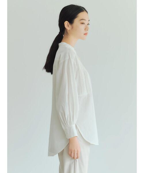 GARAGE OF GOOD CLOTHING（ガレージオブグッドクロージング）の「ピンタックドレスシャツ＊（シャツ/ブラウス・レディース・ベージュ/ホワイト/ダークカーキ・FREE）」の7枚目の写真