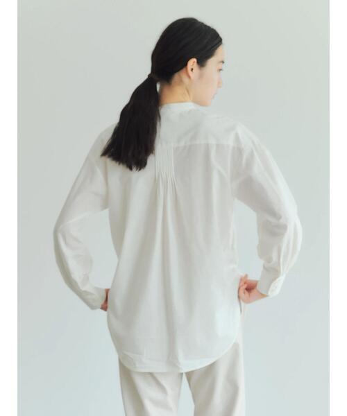 GARAGE OF GOOD CLOTHING（ガレージオブグッドクロージング）の「ピンタックドレスシャツ＊（シャツ/ブラウス・レディース・ベージュ/ホワイト/ダークカーキ・FREE）」の8枚目の写真