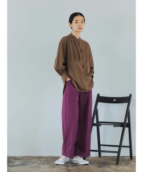 GARAGE OF GOOD CLOTHING（ガレージオブグッドクロージング）の「ピンタックドレスシャツ＊（シャツ/ブラウス・レディース・ベージュ/ホワイト/ダークカーキ・FREE）」の13枚目の写真