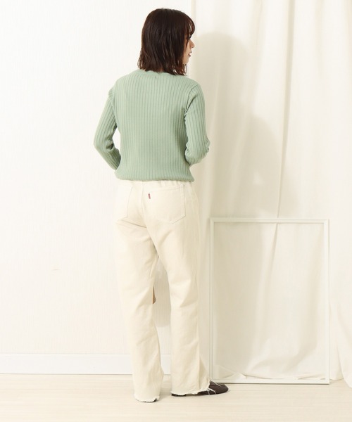 libelle more（リベル モア）の「12Gスフレニット　前身ケーブルワイドリブプルオーバー（ニット/セーター・レディース・ブラック/ベージュ/オフホワイト/カーキ/ピンク・M/L）」の20枚目の写真