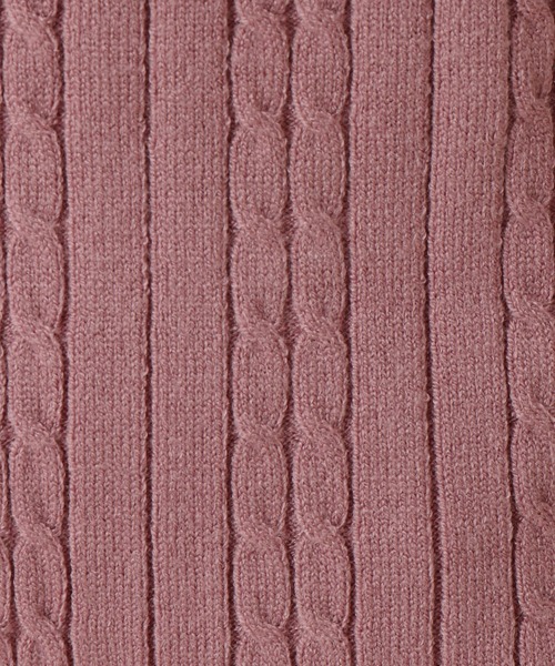 libelle more（リベル モア）の「12Gスフレニット　前身ケーブルワイドリブプルオーバー（ニット/セーター・レディース・ブラック/ベージュ/オフホワイト/カーキ/ピンク・M/L）」の17枚目の写真