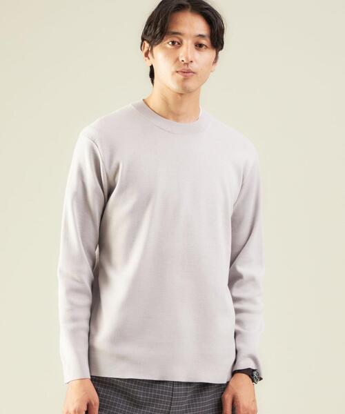 green label relaxing（グリーンレーベルリラクシング）の「＜green label relaxing＞オタゴウール クルーネック ニット -ウォッシャブル-（ニット/セーター・メンズ・ライトグレー/ダークブラウン/オレンジ/ケリー・S/M/L/XL）」の2枚目の写真