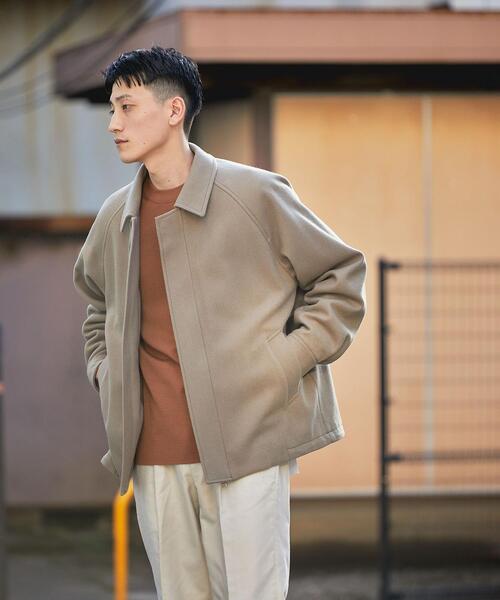 green label relaxing（グリーンレーベルリラクシング）の「＜green label relaxing＞オタゴウール クルーネック ニット -ウォッシャブル-（ニット/セーター・メンズ・ライトグレー/ダークブラウン/オレンジ/ケリー・S/M/L/XL）」の13枚目の写真