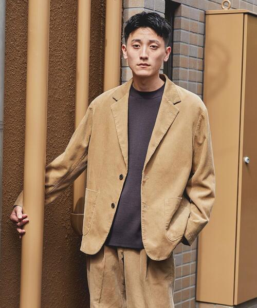 green label relaxing（グリーンレーベルリラクシング）の「＜green label relaxing＞オタゴウール クルーネック ニット -ウォッシャブル-（ニット/セーター・メンズ・ライトグレー/ダークブラウン/オレンジ/ケリー・S/M/L/XL）」の9枚目の写真