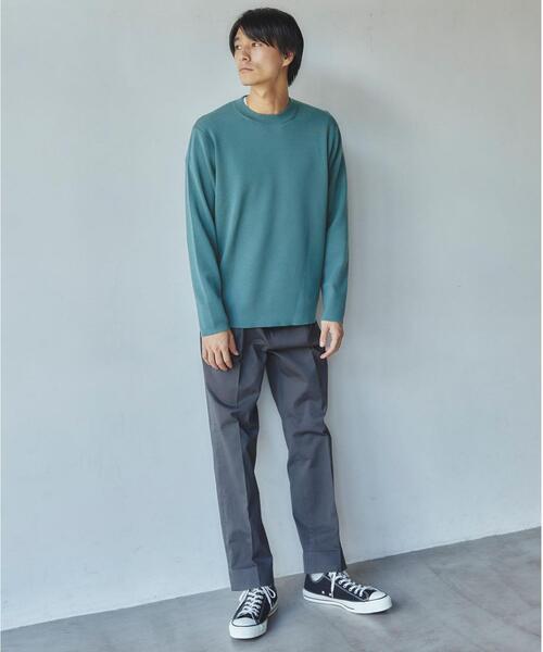 green label relaxing（グリーンレーベルリラクシング）の「＜green label relaxing＞オタゴウール クルーネック ニット -ウォッシャブル-（ニット/セーター・メンズ・ライトグレー/ダークブラウン/オレンジ/ケリー・S/M/L/XL）」の10枚目の写真