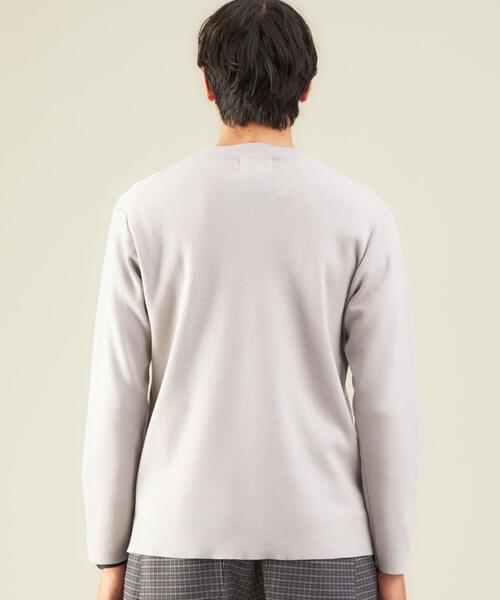 green label relaxing（グリーンレーベルリラクシング）の「＜green label relaxing＞オタゴウール クルーネック ニット -ウォッシャブル-（ニット/セーター・メンズ・ライトグレー/ダークブラウン/オレンジ/ケリー・S/M/L/XL）」の12枚目の写真