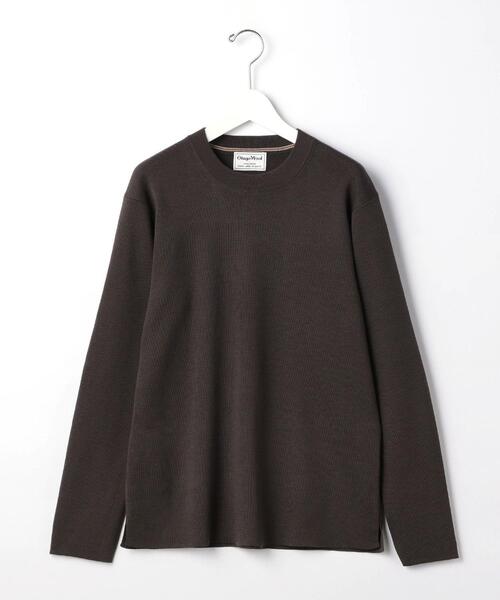 green label relaxing（グリーンレーベルリラクシング）の「＜green label relaxing＞オタゴウール クルーネック ニット -ウォッシャブル-（ニット/セーター・メンズ・ライトグレー/ダークブラウン/オレンジ/ケリー・S/M/L/XL）」の17枚目の写真
