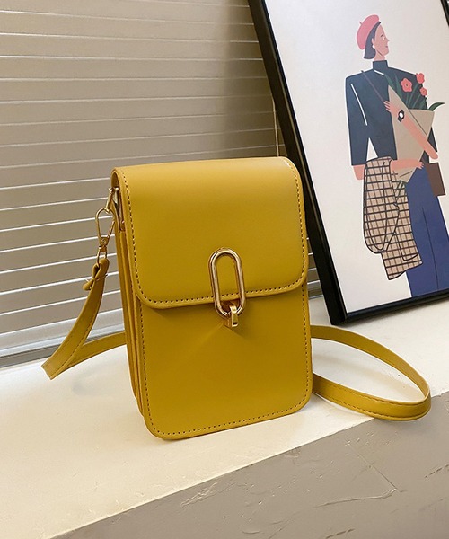 TABI PAL（タビパル）の「2つ仕分け　コンパクトショルダー/スマホ入れ（ショルダーバッグ・レディース・イエロー/ブラック/ホワイト・FREE）」の3枚目の写真